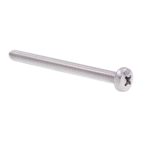 Prime-Line Machine Screw, Metric Pan Head, Phil Drive M5-0.8 X 60MM A2-70 Stainless Steel 10PK 9131472 - main